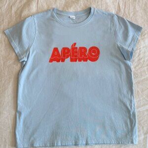 NWOT - Clare V Apero Tee in Light Blue